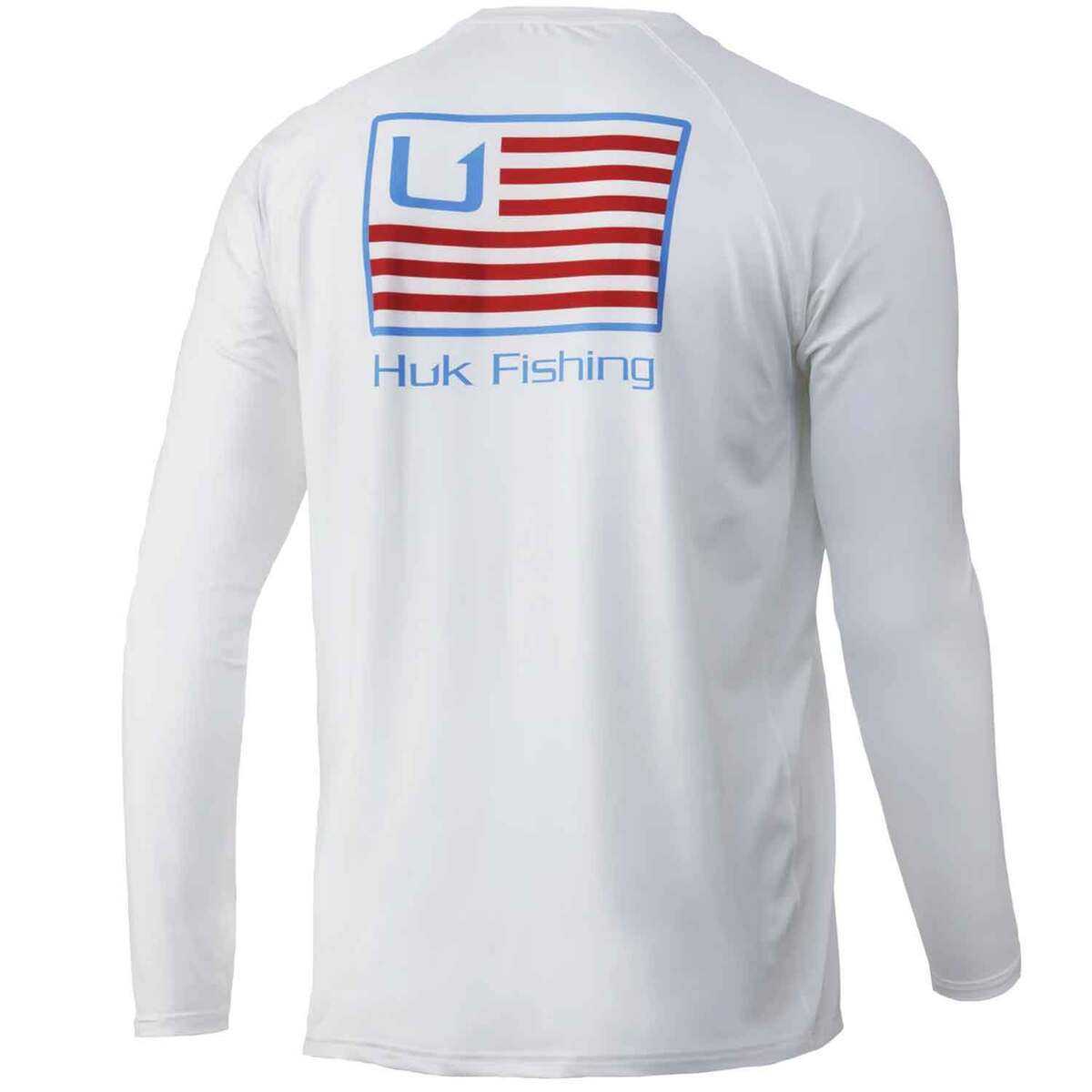HUK Fishing Performance Shirt White Men's Long Sleeve Fishing